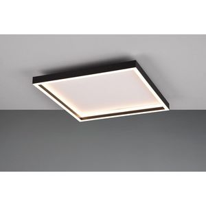 Plafoniera Rotonda, RL, 35x35x5.8 cm, 20W, 1x SMD, metal, negru mat imagine