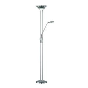 Lampadar Spock, RL, 25x180 cm, 19W / 5W, 2x SMD, metal, nichel mat imagine