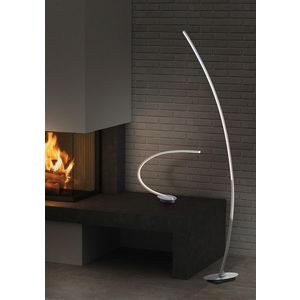 Lampadar Solo, RL, 15x35x158 cm, 11W, 1x SMD, metal, argintiu lucios imagine