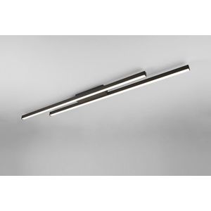 Plafoniera Odio, RL NOW, 110x8.5x5 cm, 22W, 1x SMD, metal, negru mat imagine