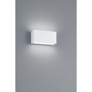 Aplica de perete pentru exterior Trent, TRIO, 14x5 cm, 9W, 1x SMD, aluminiu, alb mat imagine