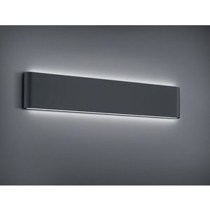 Aplica de perete pentru exterior Thames II, TRIO, 46.5x9 cm, 8W, 1x SMD, aluminiu, antracit imagine