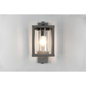 Aplica de perete pentru exterior Lunga, TRIO, 16x33 cm, 40W, 1x E27, metal, antracit imagine