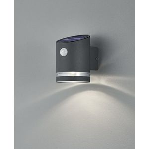 Aplica de perete pentru exterior cu senzor Salta, RL, 9x13 cm, 3W, 1x SMD, inox, antracit imagine