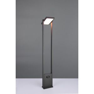 Lampadar de exterior cu senzor Malawi, TRIO, 15.5x101 cm, 5W, 1x SMD, aluminiu, antracit imagine