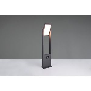 Lampadar de exterior cu senzor Malawi, TRIO, 15.5x61 cm, 5W, 1x SMD, aluminiu, antracit imagine