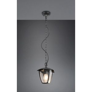 Lampa de gradina Venta, TRIO, 17x17x82 cm, 10W, 1x E27, aluminiu, negru mat imagine