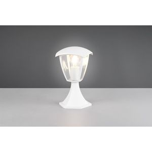 Lampadar de exterior Venta, TRIO, 17x17x30 cm, 10W, 1x E27, aluminiu, alb mat imagine
