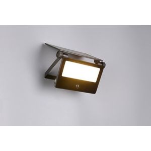 Aplica de perete pentru exterior cu senzor Moura, RL, 20.5x15.5x17.5 cm, 18W, 1x SMD, aluminiu, negru mat imagine