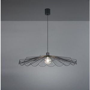 Lustra Margarita, RL, 80x80x150 cm, 60W, 1x E27, metal, negru mat imagine