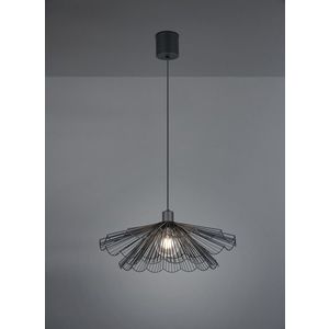 Lustra Margarita, RL, 50x50x150 cm, 60W, 1x E27, metal, negru mat imagine