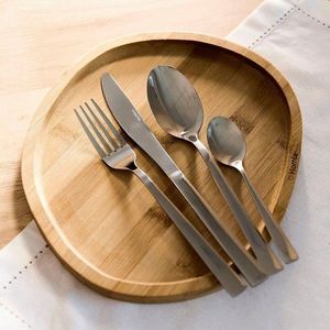 Set tacamuri 24 piese Fabro, Homla, inox 18/0, argintiu imagine