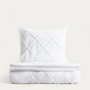 Lenjerie de pat dubla Aurea, Homla, 160x200 cm, 3 piese, bumbac, alb imagine