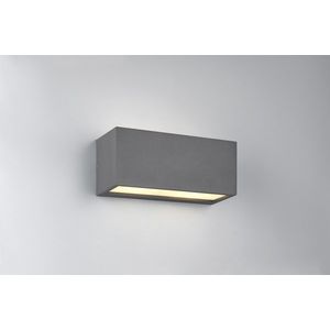 Aplica de perete pentru exterior Mayenne, TRIO, 25x11 cm, 10W, 2x E14, aluminiu, antracit imagine