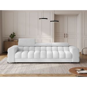 Canapea extensibila 3 locuri ELTAP, Festello, 260x100x96 cm, lemn/poliester, alb imagine