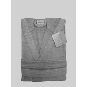 Halat de baie cu gluga, ET 2000 IMPEX, L/XL, bumbac, bej imagine