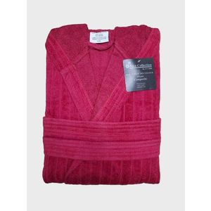 Halat de baie cu gluga, ET 2000 IMPEX, L/XL, bumbac, rosu imagine