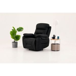 Fotoliu cu recliner, Atelier del Sofa, 752EST1509, Lemn de carpen;PAL, Negru imagine