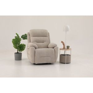 Fotoliu cu recliner, Atelier del Sofa, 752EST1508, Lemn de carpen;PAL, Crem imagine