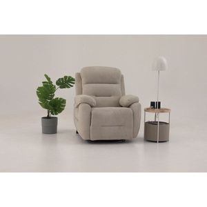 Fotoliu cu recliner, Atelier del Sofa, 752EST1505, Lemn de carpen;PAL, Crem imagine