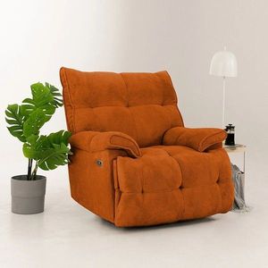 Fotoliu cu recliner, Atelier del Sofa, 752EST1513, Lemn de carpen;PAL, Caramiziu imagine