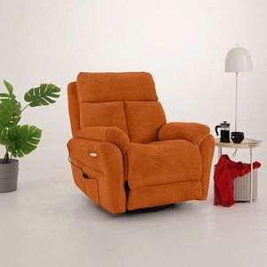 Fotoliu cu recliner, Atelier del Sofa, 752EST1501, Lemn de carpen;PAL, Caramiziu imagine