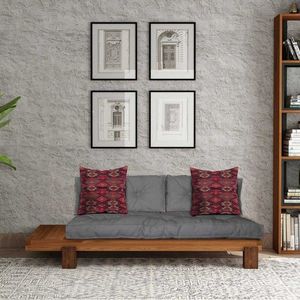 Șezlong, Atelier del Sofa, 135PLT1116, Lemn , Tec / Gri imagine