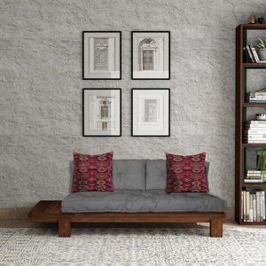 Șezlong, Atelier del Sofa, 135PLT1104, Lemn , Nuc / Gri imagine