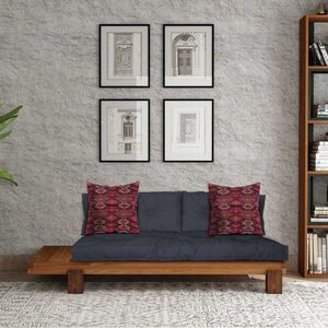 Șezlong, Atelier del Sofa, 135PLT1118, Lemn , Teak / Albastru marin imagine