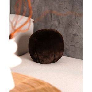 Perna, Pelus Top, 25x25x25 cm, 75% RECYCLED POLYESTER/25% POLYESTER, Maro inchis imagine