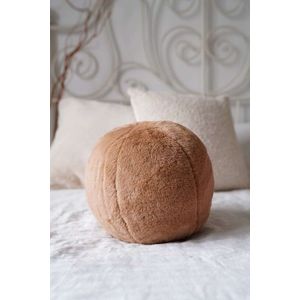 Perna, Pelus Top, 25x25x25 cm, 75% RECYCLED POLYESTER/25% POLYESTER, Maro deschis imagine