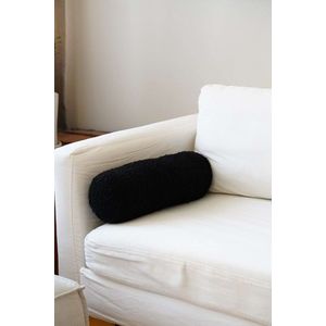 Perna, Teddy Roller, 50x14x14 cm, 75% RECYCLED POLYESTER/25% POLYESTER, Negru imagine