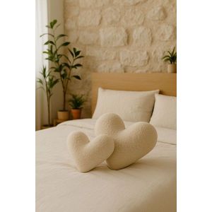 Perna, Teddy Kalp Big, 42x45x12 cm, Poliester, Bej deschis imagine