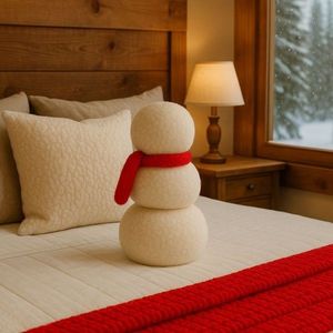 Perna, Kardan Adam, 55x25x19 cm, Poliester, Rosu imagine