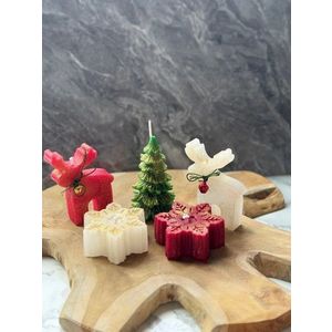 Set de lumanari, Christmas Candle Set16, 100% SOIA, Multicolor imagine