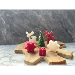 Set de lumanari, Christmas Candle Set13, 100% SOIA, Multicolor imagine