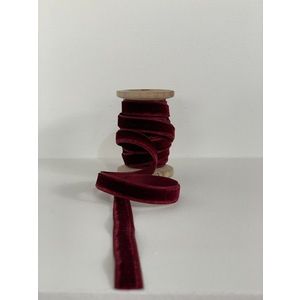 Ornament de brad de Crăciun, BSY610, 4.3x6 cm, Catifea, Rosu claret imagine