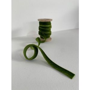 Ornament de brad de Crăciun, BSY611, 4.3x6 cm, Catifea, Verde imagine