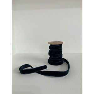 Ornament de brad de Crăciun, BSY612, 4.3x6 cm, Catifea, Albastru inchis imagine