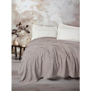 Set cuvertura pique dubla, L'essentiel Maison, Loom, Viscoza;Bumbac, Bej imagine