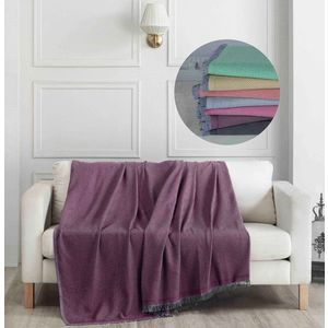 Cuvertura de pat, L'essentiel Maison, Elite, 65% bumbac/35% poliester, Rosu claret imagine