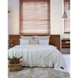 Cuvertura matlasata dubla, L'essentiel Maison, Oscar, Bumbac , Crem imagine