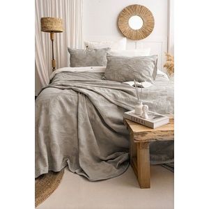 Set cuvertura de pat dubla 3 piese, L'essentiel Maison, Italo, Bumbac, Bej imagine