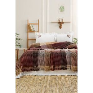 Set cuvertura pique dubla, L'essentiel Maison, Floransa, Bumbac, Ecru imagine