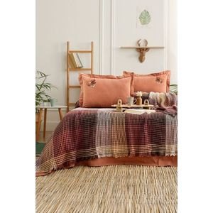 Set cuvertura pique dubla, L'essentiel Maison, Floransa, Bumbac, Caramiziu imagine