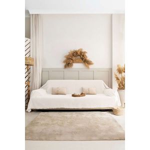 Cuvertura de pat, L'essentiel Maison, Rio, Bumbac reciclat, Crem imagine