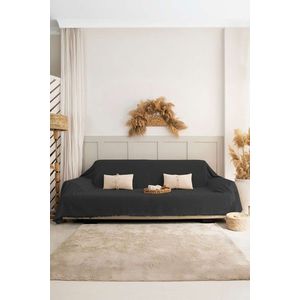 Cuvertura de pat, L'essentiel Maison, Rio, Bumbac reciclat, Fumuriu imagine