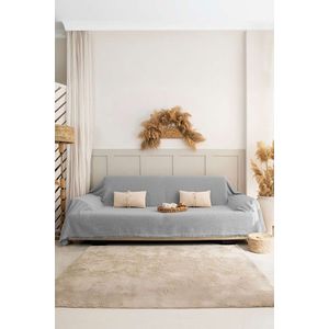 Cuvertura de pat, L'essentiel Maison, Rio, Bumbac reciclat, Gri deschis imagine