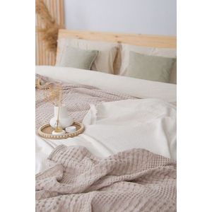 Cuvertura matlasata dubla, L'essentiel Maison, Joanna, Bumbac, Bej imagine