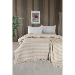 Cuvertura matlasata dubla, L'essentiel Maison, Milo, Bumbac;Poliester, Bej imagine